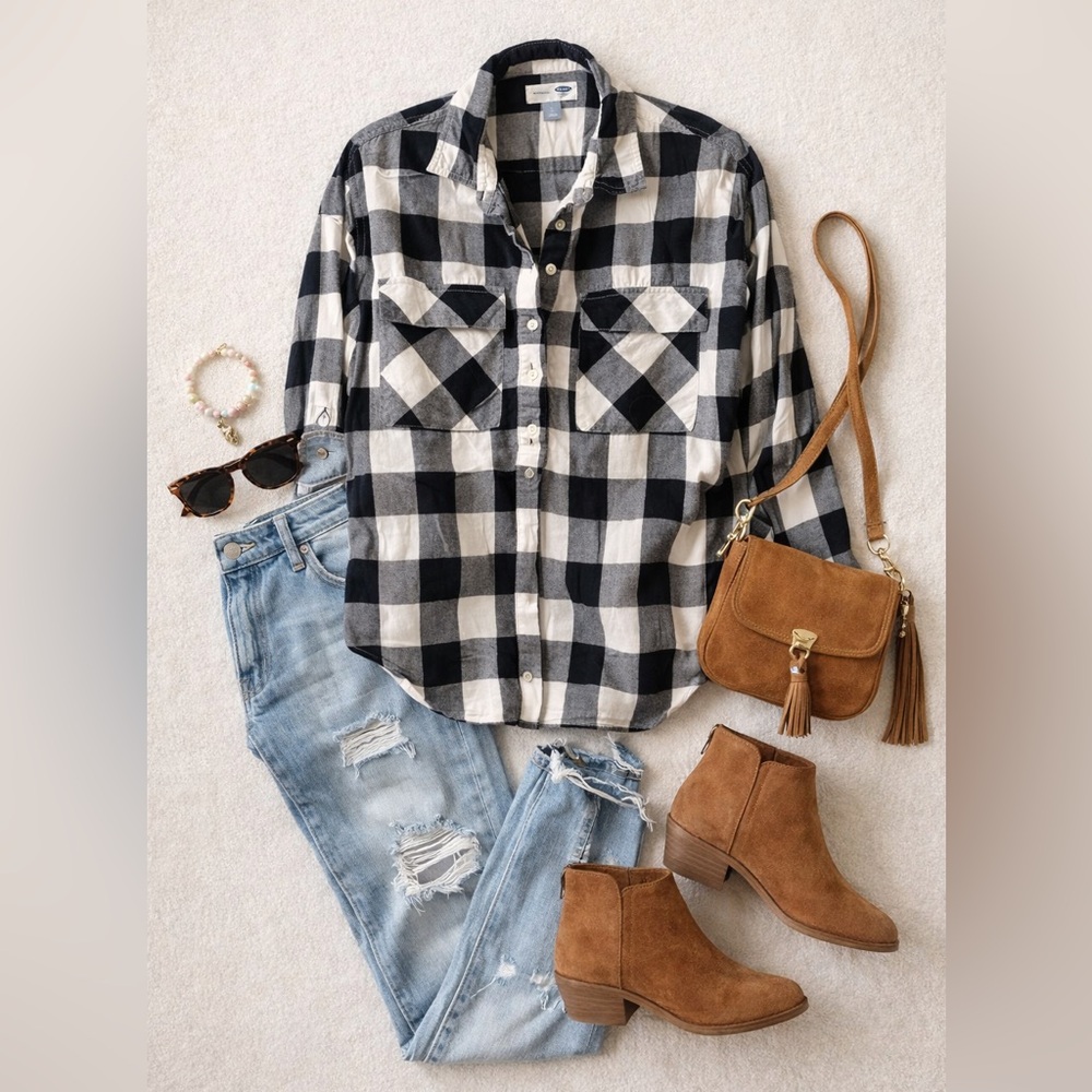 🍓3/$15 Old Navy Buffalo Plaid